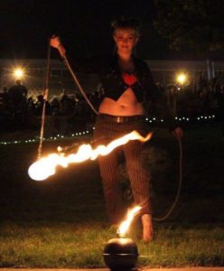 fire dancer