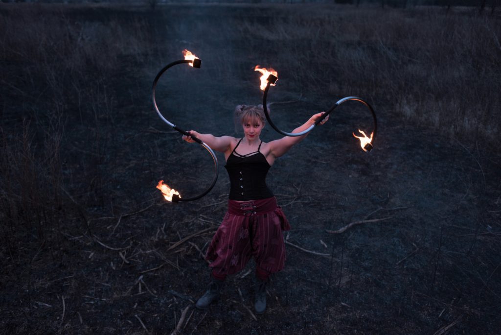 fire dancer